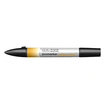Obrázek Winsor &amp; Newton 0201552 Akvarelový popisovač 2 hroty, štětec a jemná špička, stálobarevný, vysoce pigmentované akvarelové barvy pro kaligrafii, výkresy Siena natur