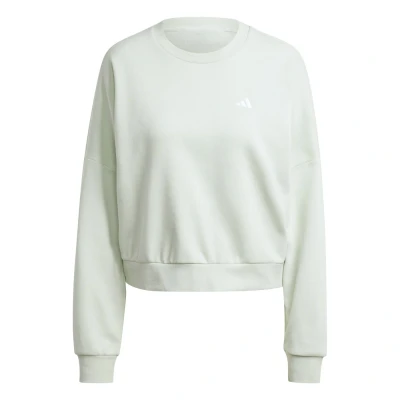Obrázek adidas Sportswear Essentials Small LOGO FEEL COZY Mikina, Ženy, Velikost: Large, Linen green/white