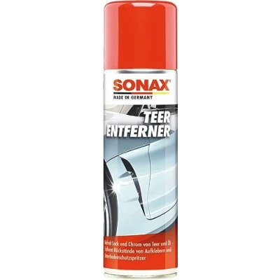 Obrázek SONAX Odstraňovač dehtu (300 ml) šetrně a důkladně uvolňuje skvrny z dehtu, oleje jiné nečistoty laku chromu č. výr. 03342000