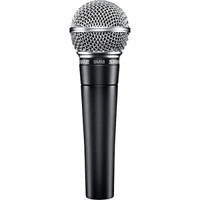 Obrázek Shure SM58 LC dynamický vokální mikrofon s charakteristikou ledvin, pneumatický tlumič, integrovaný pop filtr, A25D mikrofonová spona, 3pólový konektor XLR, bez kabelu (SM58 LCE)