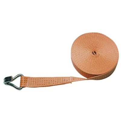 Obrázek Kerbl pelíšek 37145 pás pro stahovací popruh 37140 50 mm, tažná síla 4000 kg, kulatým hákem, Oranžová