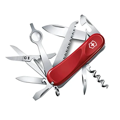 Obrázek Victorinox Švýcarský kapesní nůž, Evolution 23, Multitool, Swiss Army Knife s 17 funkcemi, čepel, otvírák na konzervy, šroubovák 3 mm