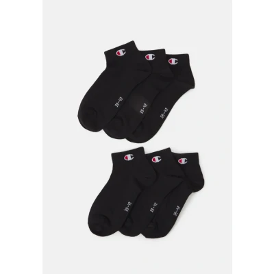 Obrázek Champion Quarter Socks 6 PACK Unisex Sportovní ponožky, Velikost: 39 42, Black