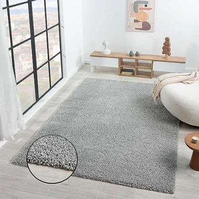 Obrázek Prime Shaggy koberec, vysoký vlas, dlouhý moderní koberce pro obývací pokoj, ložnici VIMODA, rozměry:150 cm, čtverec