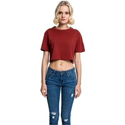 Obrázek Urban Classics Ladies Short Oversized TEE Jednoduché tričko, Ženy, Velikost: XL, Red