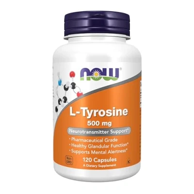 Obrázek NOW Foods L tyrosine 500 mg. 120 kapslí