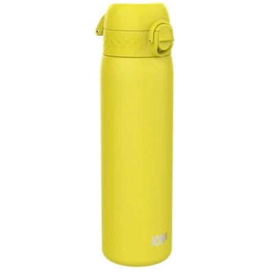Obrázek Ion8 Vakuumisolierte Edelstahl Trinkflasche, 500 ml, Auslaufsicher, Einhandöffnung, Sichere Verriegelung, Spülmaschinenfest, Tragegriff, Leicht zu Reinigen, Langlebig &amp; Kratzfest, Gelb
