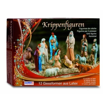 Obrázek GLOREX Sada latexových figurek do betlému, jiné, vícebarevné, 31 x 22 6,5 cm