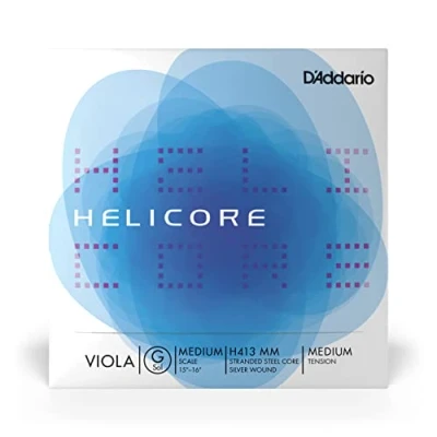 Obrázek D&#039; Addario H413 pro mm Helicore Viola jednotlivá &#039;struna G&#039; Stříbrná Umsponnen Střední