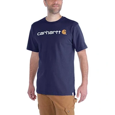 Obrázek Carhartt Tričko s logem oblečení, Námořnická modrá