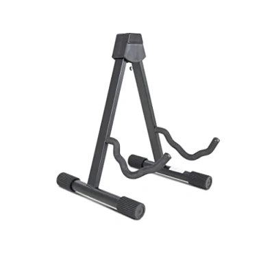 Obrázek BSX 518108 a Style stojan na kytaru (43 cm vysoký, šířka nastavitelná, velikost XL) pro akustickou elektrickou černý
