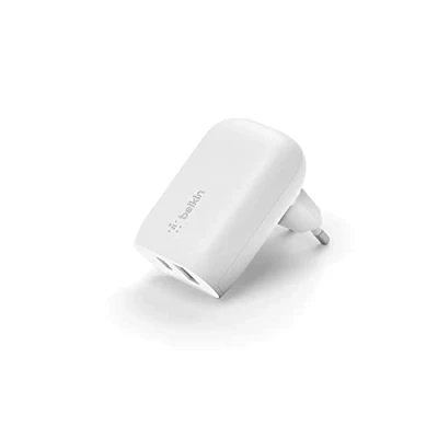 Obrázek Belkin USB C PPS PD Handy Ladegerät, 37 W, mit 2 Anschlüssen, Power Delivery, 25 W und 13 Port zum Schnellladen, u.a. für Samsung Galaxy S23, S22, Ultra, Plus, Note 20, iPhone 14 Serie