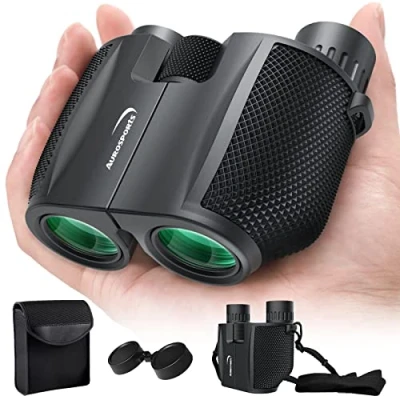 Obrázek Aurosports 10x25 Kompakt Fernglas Kinder Erwachsene Ferngläser Klein mit Nachtsicht Schwachem Licht Klare Faltbares Ideal für Outdoor Sportspiele Vogelbeobachtung Reisen Jagd Konzerte