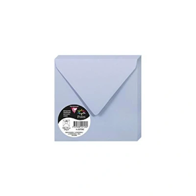 Obrázek Clairefontaine 55728C balení s 20 obálkami pyl ve formátu 140 x mm, 120 g, levandulová modrá