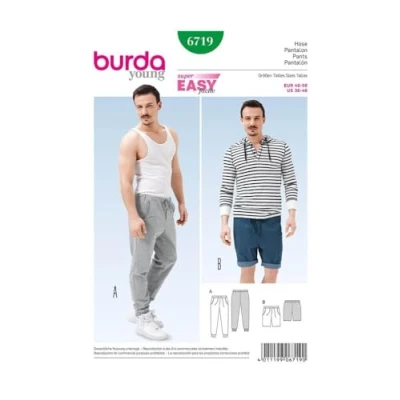 Obrázek Burda Střih kalhoty bílé B6719