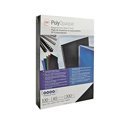 Obrázek GBC IB387265 Poly neprůhledná vazba objektiv, PP, 300 My, 100 ks, tmavě modrá