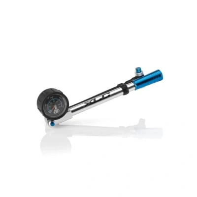 Obrázek XLC Suspension Pumpa HighAir pro PU H03 přesné nastavení odpružení vaše kolo, H03, stříbrná, modrá