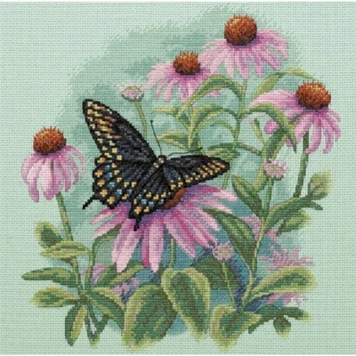 Obrázek 11 &quot; X11 &quot;Butterfly &amp; Daisies Coun Ted Cross Stitch Kit 35249