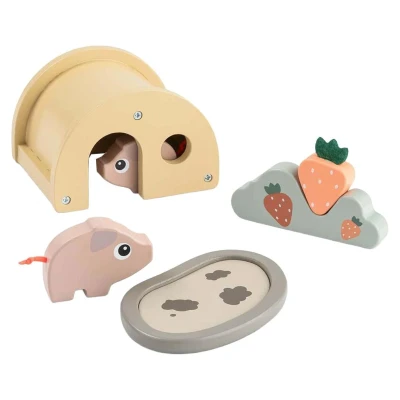 Obrázek Done By Deer TINY FARM PLAY SET Pigee Colour mix Hračka pro děti, Velikost: One Size,