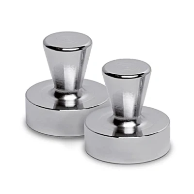 Obrázek MAUL Neodymový kuželový magnet Ø 32 x 33 mm (2 kusy) magnety s vysokou přilnavostí na magnetickou tabuli, bílou tabuli a flipchart neodymové extra silné v moderním designu