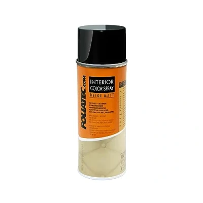 Obrázek Foliatec Interior Color Spray, rychleschnoucí barevný sprej, odolný proti otěru, na plasty, kůži, béžová, 400 ml (1 balení)