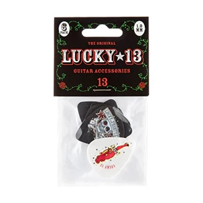 Obrázek Dunlop L13BP1. 0 Lucky trsátka, tříděné, 1,0 mm, 6 kusů