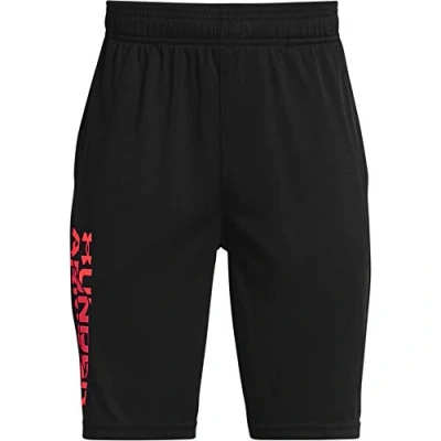 Obrázek Under Armour Chlapecké lehké sportovní kalhoty, rychleschnoucí krátké kalhoty pro chlapce Ua Prototype 2.0 Wdmk Shorts, černá, YL