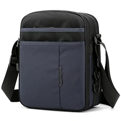 Obrázek SPAHER Umhängetasche Herren Nylon Tasche für iPad Kuriertasche Wasserdicht Schultertasche Geschenk Männer Messenger Bag Crossbody Reise Arbeitstasche Studententasche