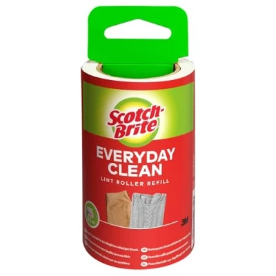 Obrázek Scotch Brite Everyday Clean Ersatz Fusselrolle, 56 Blatt Fusselbürste mit hoher Klebekraft für Polster und Tierhaare