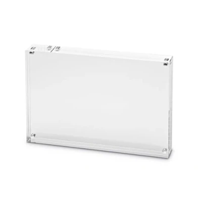 Obrázek Maul Rámeček MAULstyle z akrylu 21,1 x 14,9 3 cm Oboustranný fotorámeček na výšku nebo šířku pro fotografie, koláž a obrázky široký rám pevné stání průhledný
