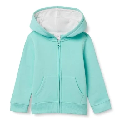 Obrázek Amazon Essentials Dívčí fleecová mikina s kapucí se zipem, modrá (aqua blu), 9 let