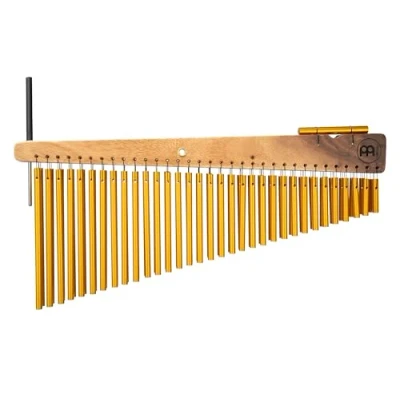 Obrázek Meinl Percussion High Frequency Chime hudební nástroj se 66 zvukovými tyčemi 1řadý vč. paliček dřeva a hliníku, přírodního zlata (CH66HF)