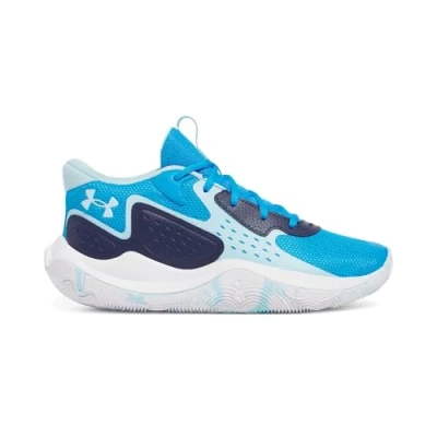Obrázek Under Armour Unisex UA Jet &#039;23 Basketball Schuhe, Electric Blue/Midnight Navy/Stream, 44 EU