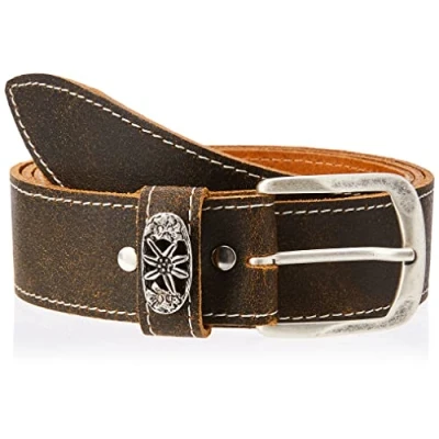 Obrázek Werner Trachten Unisex krojový pásek pásek, hnědá (Rustico 101)