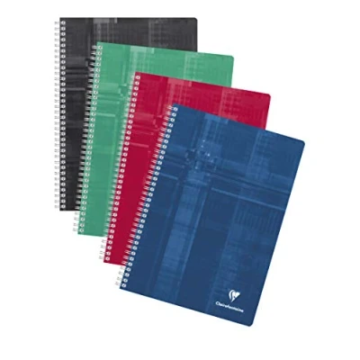 Obrázek Clairefontaine Kniha spirály 68162C (A4, 21 x 29,7 cm, kostkovaná, 90 listů) 1 kus různé barvy