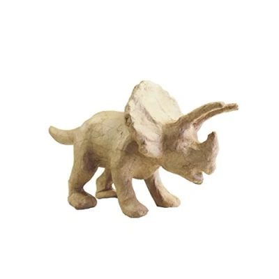 Obrázek Décopatch SA181O nosič S z papírmače, Triceratops, 29 x 12 15,5 cm, k ozdobení, hnědá v kartonu