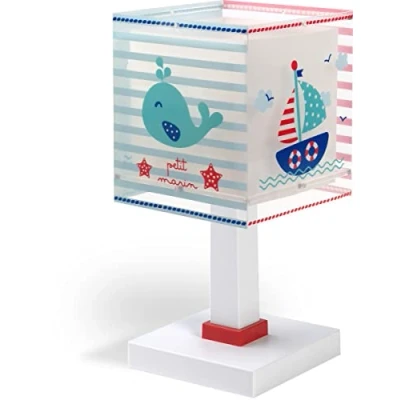 Obrázek Dalber dětská stolní lampa na noční stolek Petit Marin Seemann Wal