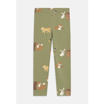 Obrázek Lindex Forest Unisex Legíny kalhoty pro děti, Velikost: 98, Light dusty green