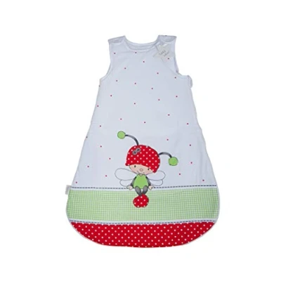 Obrázek Herding Baby Best dětský spací pytel, motiv brouka, 90 cm, boční zip po obvodu a patentky, bílý