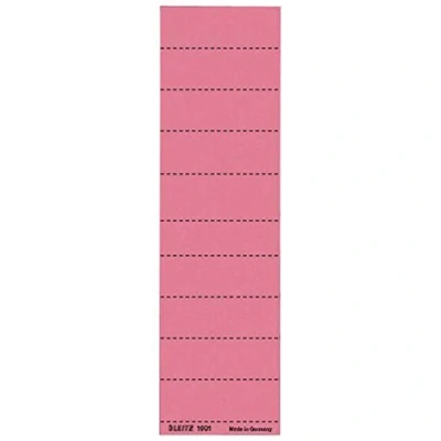 Obrázek Štítky Leitz 19010025 prázdné (univerzální nálepka, 4řádkové), 100 kusů červené