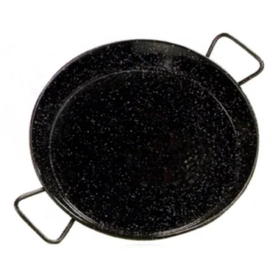 Obrázek La Ideal 3 Person / 28 cm Enamelled Valencian Paella Pan, Alloy Steel, černá, cm, 12