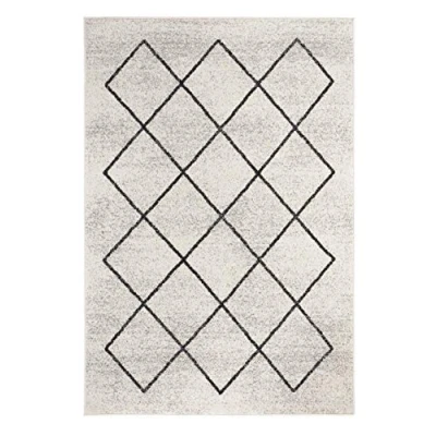 Obrázek Tkaný koberec Bolonia s ornamenty běhoun moderní polypropylen Öko Tex 100 v krémově šedé, 60 cm x 110