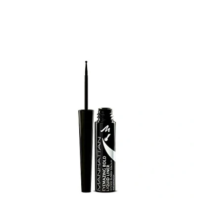 Obrázek Manhattan Eyemazing Bold Liquid Liner, voděodolné černé tekuté oční linky s hrotem ve tvaru míče pro obzvlášť snadné nanášení, barva černá 001, 1 x 3 ml
