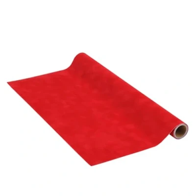 Obrázek Venilia Lepicí fólie sametový vzhled červená 45 cm x 1 m, tloušťka 140 μ samolepicí nábytková fólie, dekorační tapeta, kuchyňská PVC bez ftalátů Made in EU