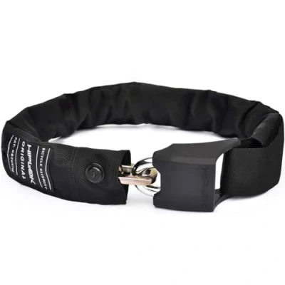 Obrázek Hiplok Originál, řetězový zámek, unisex, All Black, obvod zámku 85 cm