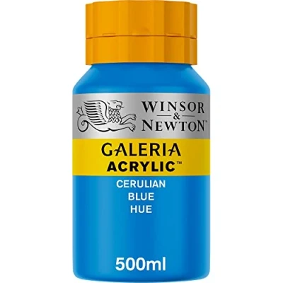 Obrázek Winsor &amp; Newton Akrylová barva Galeria 2150138, vysoká pigmentace, neblednoucí, máslová konzistence, 500 ml hrnec olejová modř
