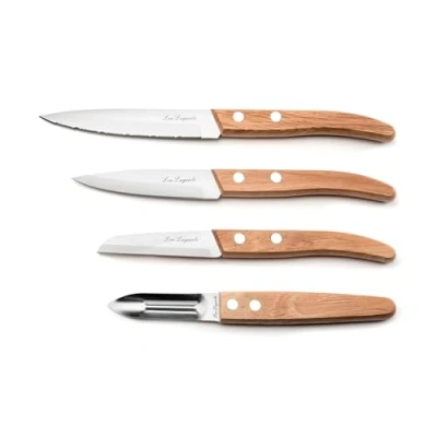 Obrázek Lou laguiole Forest 4 piece peeling knife set Wood