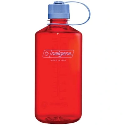 Obrázek Nalgene Wasserflasche Leichte Sustain Tritan BPA freie, bruchsichere Flasche für Rucksackreisen, Wandern, Fitnessstudio, 907 ml, schmaler Mund, Marmelade Orange, 32 oz