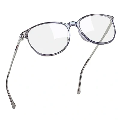 Obrázek Joopin Retro filtr modrého světla brýle pánské modrý dámské bez dioptrií A Blue Light Blocking Glasses Počítačové pro ochranu očí, elegantní transparentní