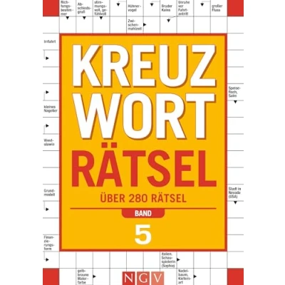 Obrázek Kreuzworträtsel Band 5: Über 280 Rätsel I Perfektes Geschenk für Rätselfreunde und Denksport Begeisterte